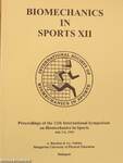 Biomechanics in sports XII.