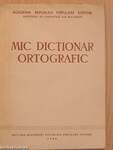 Mic dictionar ortografic