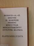 Borsod-A.Z. megyei II. Rákóczi Ferenc Könyvtár Miniatűrkönyv Gyűjtők Klubja alapszabályzata (minikönyv)