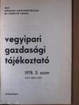 Vegyipari Gazdasági Tájékoztató 1978/3.