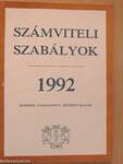 Számviteli szabályok 1992