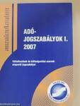 Adójogszabályok I. 2007