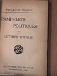 Pamphlets politiques et lettres d'Italie