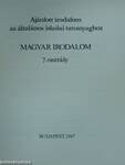 Ajánlott irodalom az általános iskolai tananyaghoz - Magyar irodalom 7.