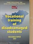 Vocational training of disadvantaged students