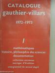 Catalogue gauthier-villars 1972-1973 I-V./gauthier-villars 1973-1974