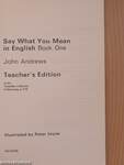 Say what you mean in English 1 - Teacher's Book