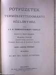 Természettudományi Közlöny 1907. január-december/Pótfüzetek a Természettudományi Közlönyhöz 1907. január-december