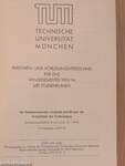 Technische Universität München - Personen- und Vorlesungsverzeichnis für das Wintersemester 1995/96 mit Studienplänen