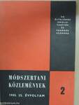 Módszertani közlemények 1985/2.