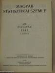 Magyar Statisztikai Szemle 1941. január-június (fél évfolyam)