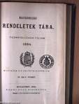 Magyarországi Rendeletek Tára 1884. I-V.