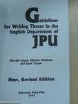 Guidelines for Writing Theses in the English Department of JPU