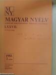 Magyar Nyelv 1981. június