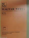 Magyar Nyelv 1996. szeptember