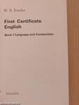 First Certificate English 1.