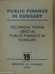 Technical terms used in public finance in Hungary