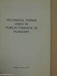 Technical terms used in public finance in Hungary