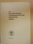 Az Eötvös Loránd Tudományegyetem értesítője 1980/81