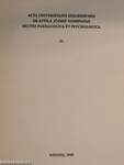 Acta Universitatis Szegediensis de Attila József Nominatae Sectio Paedagogica et Psychologica 31.