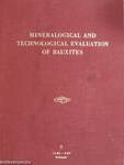 Mineralogical and Technological Evaluation of Bauxites