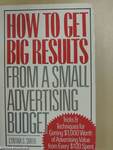 How to get big results from a small advertising budget