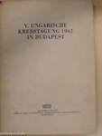 V. Ungarische Krebstagung 1961 in Budapest