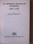 Az amerikai irodalom kezdetei (1607-1750)