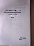 Víz-levegő-élet '73 - Nemzetközi Környezetvédelmi Szakkiállításhoz csatlakozó Környezetvédelmi Szakmai Napok előadásai II.