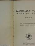 Szenteleky Kornél irodalmi levelei 1927-1933
