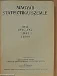 Magyar Statisztikai Szemle 1940. január-június (fél évfolyam)