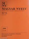 Magyar Nyelv 2000/1-4.