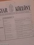 Magyar Közlöny 1993. október 1. - december 31. (nem teljes évfolyam)