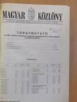 Magyar Közlöny 1998. október 1. - november 27.