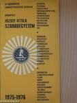 Tudományos Ismeretterjesztő Társulat Budapesti József Attila Szabadegyetem 1975-1976