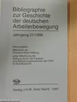 Bibliographie zur Geschichte der deutschen Arbeiterbewegung 21/1996