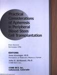 Practical Considerations of Apheresis in Peripheral Blood Stem Cell Transplantation