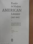 Reader in Modern American Literature (1917-1941)