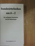 Fremdwörterlexikon von A-Z