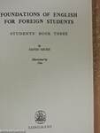 Foundations of English for foreign students - Students' Book 3.