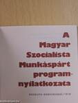 A Magyar Szocialista Munkáspárt programnyilatkozata (minikönyv) (számozott)