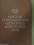 Magyar Építőművészek Szövetsége közgyűlése 1978