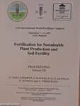 Fertilization for Sustainable Plant Production and Soil Fertility III.