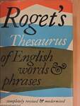 Roget's Thesaurus of English Words and Phrases