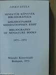 Miniatűr könyvek bibliográfiája 1971-1972 (minikönyv)