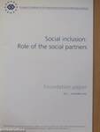 Social inclusion: Role of the social partners September 2004