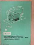 Haushalt-Nähmaschinen-Motorausrüstung TYP 1205.6 AU 2 Bedienungsanleitung