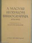 A magyar irodalom bibliográfiája 1951-1952