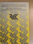 A Magyar Tudományos Akadémia Regionális Kutatások Központja munkatársainak szakirodalmi tevékenysége 1984-2003