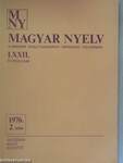 Magyar Nyelv 1976/2.